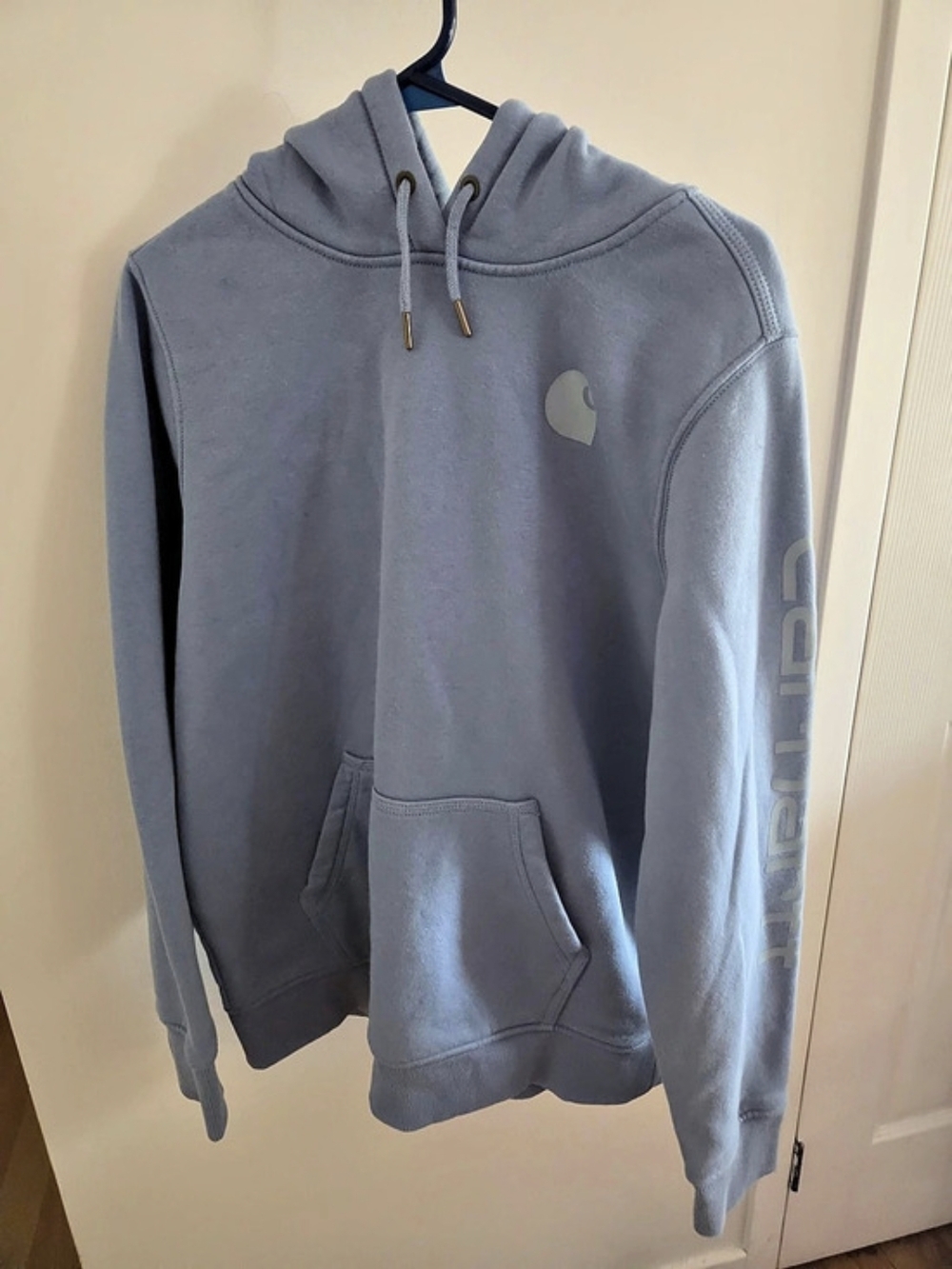 Carhartt K288 Blue Hoodie Size Large